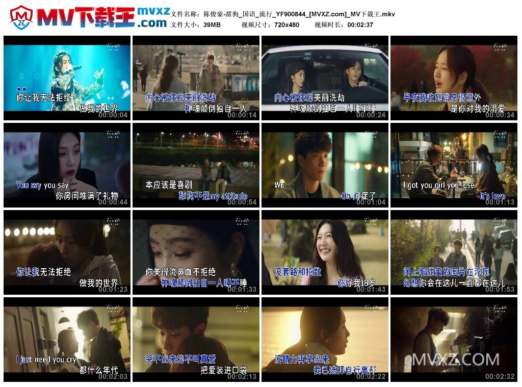 陈俊豪-甜狗_国语_流行_YF900844